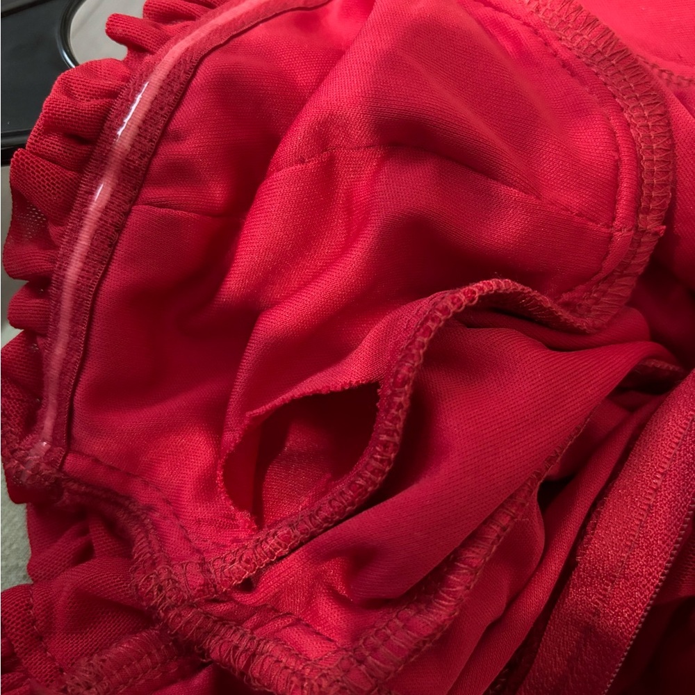 RED WINDSOR DRESS XS and BROWN ZARA RUFFLE DRESS XS - Picture 3 of 9